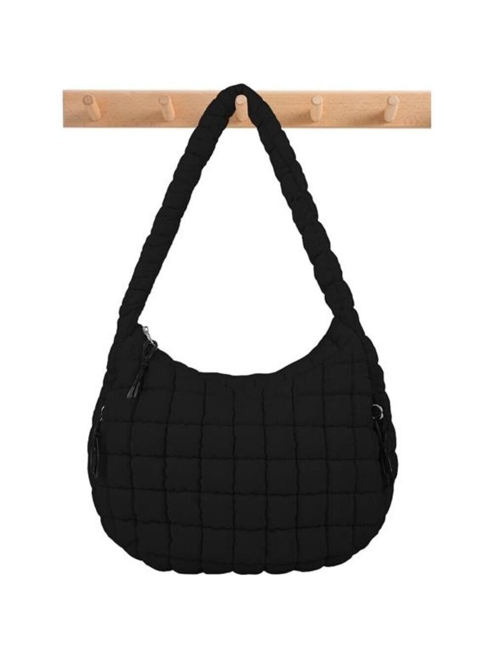 Womens Quilted Puffer Tote Bag Large Crossbody Shoulder Nylon Hobo Carryall Bag